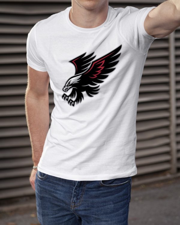 Atlanta Hawks Diving Hawk Logo T-Shirt | White - Image 2