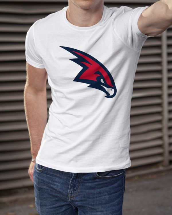 Atlanta Hawks Hawk Head Logo T-Shirt | White - Image 2