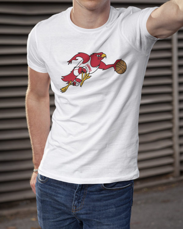 Atlanta Hawks Vintage Logo 1969-1970 T-Shirt | White - Image 2