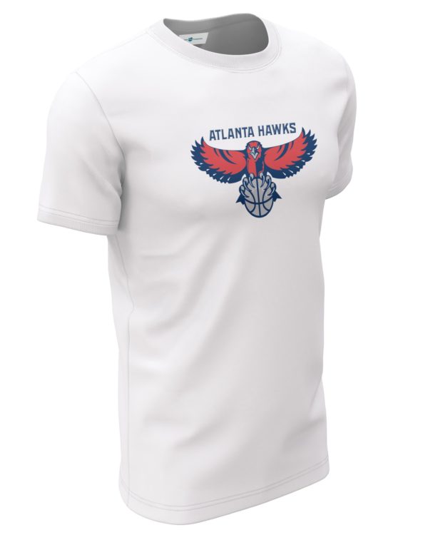 Atlanta Hawks Throwback Logo 2007-2015 T-Shirt | White