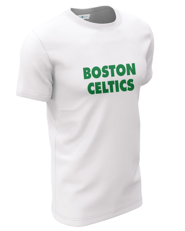 Boston Celtics Text T-Shirt | White