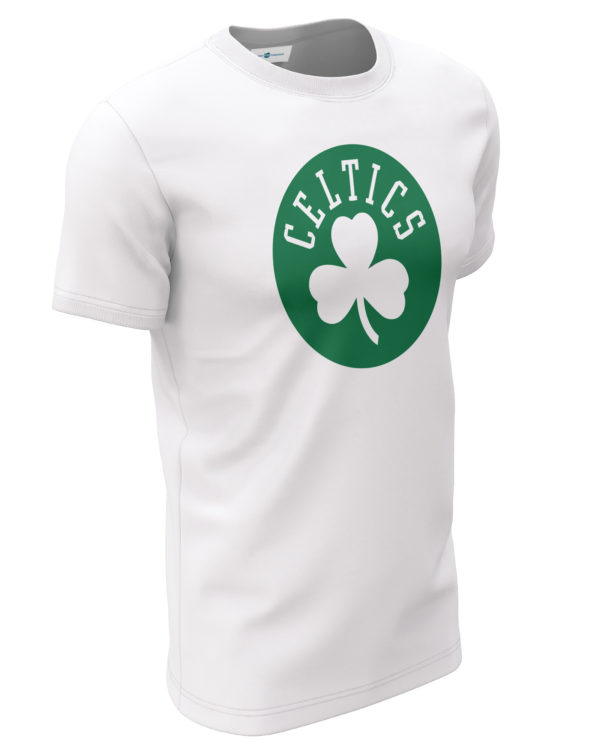 Boston Celtics Shamrock Circle Logo T-Shirt | White